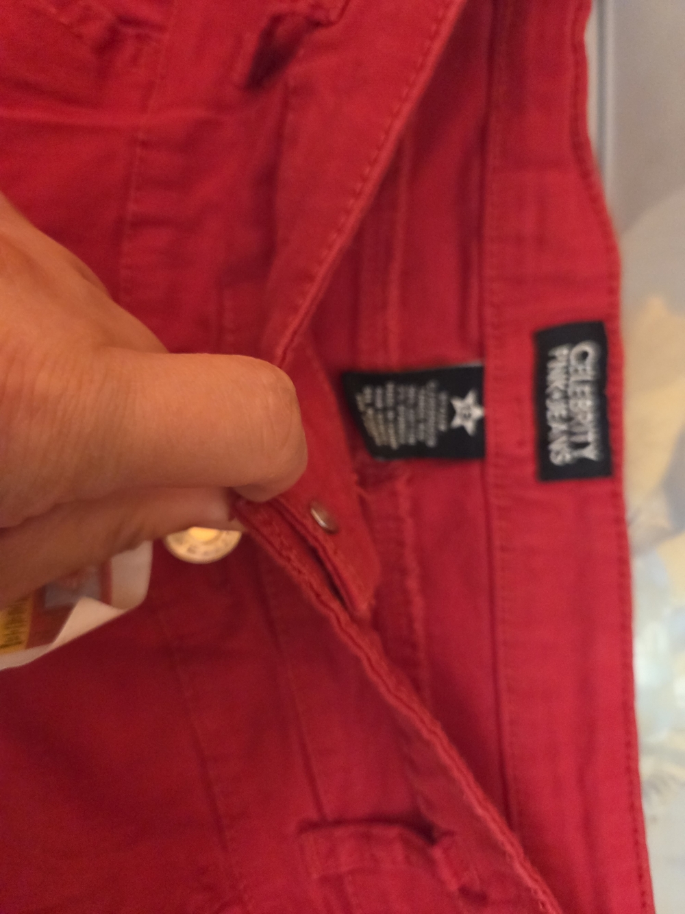 Celebrity Pink Girls' Red Stretch Shorts - Picture 2 of 3